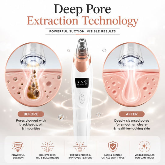 Electric Blackhead Remover – Pore Vacuum Suction Cleaner