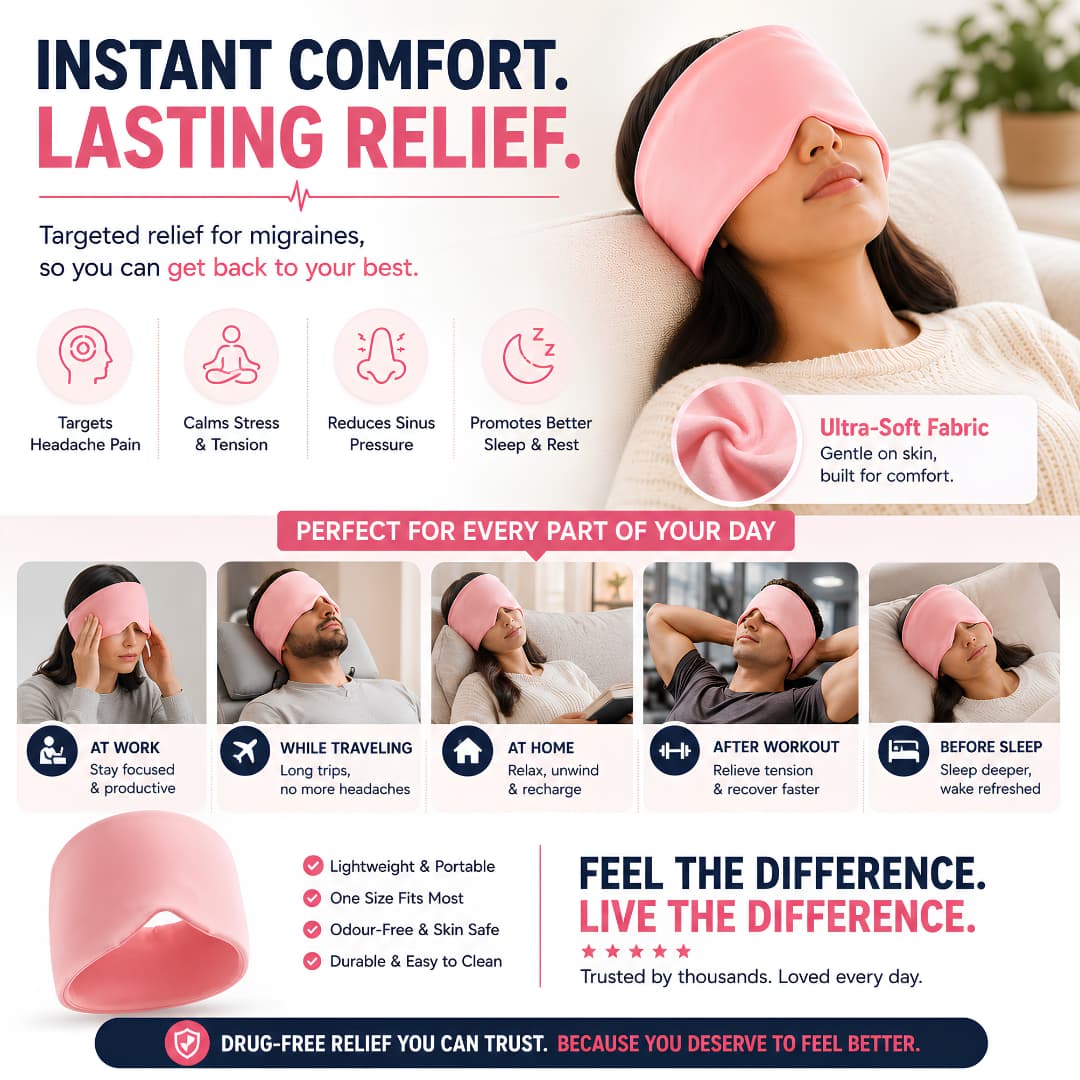 Migraine Pain Relief Cap β Hot & Cold Therapy Headache Relief Solution