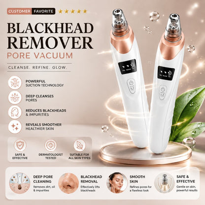 Electric Blackhead Remover – Pore Vacuum Suction Cleaner