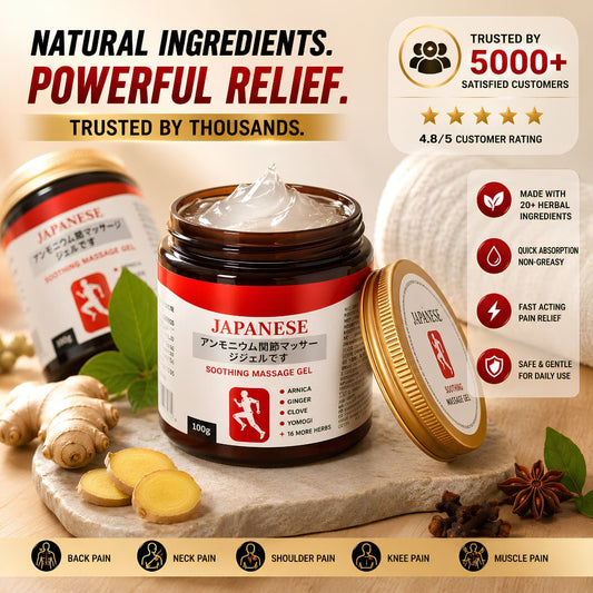 Japanese Pain Relief Gel – Muscle, Knee, Joint & Shoulder - Buy 1 Get 1 Free